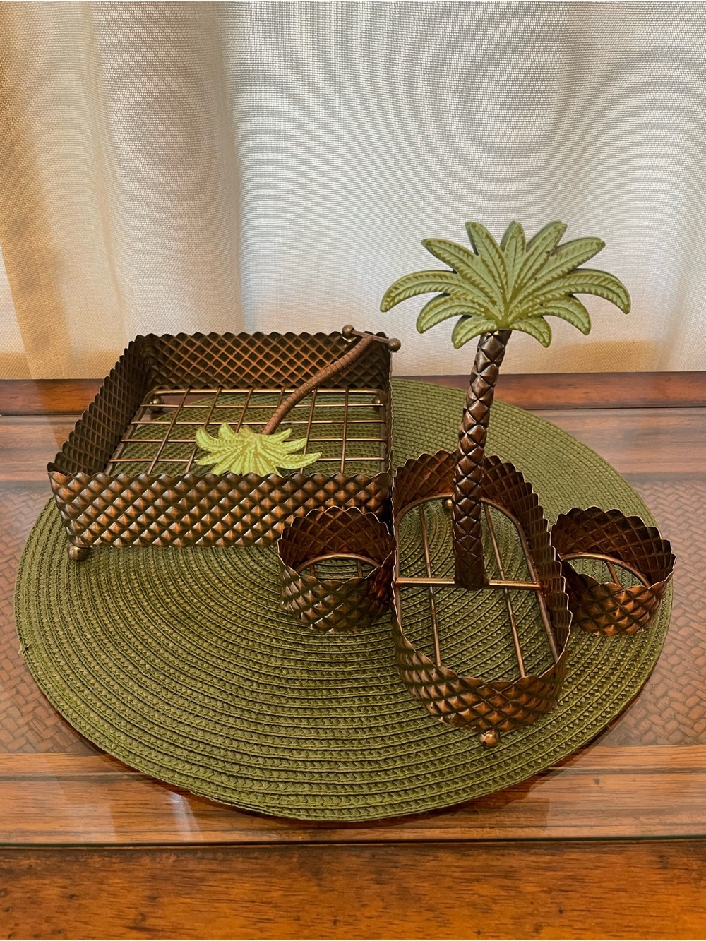 Tropical Palm Tree Serving Set